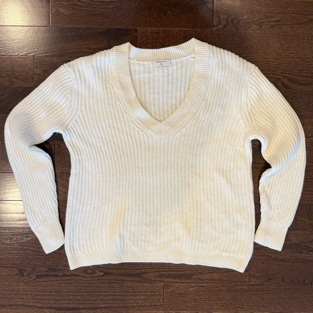 Aritzia Babaton Roger Sweater - Cream, XS